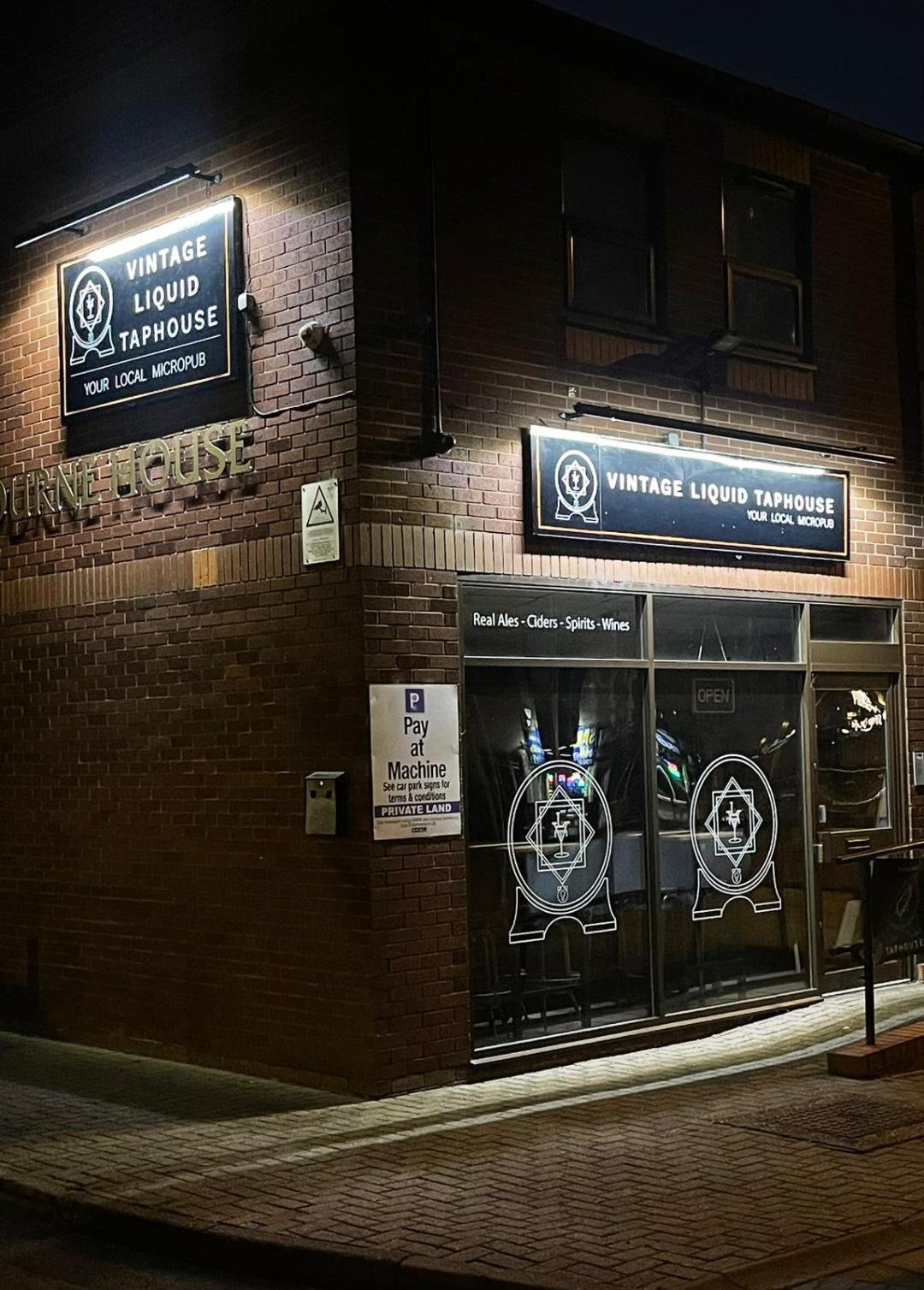 Vintage Liquid Taphouse interior in Burntwood