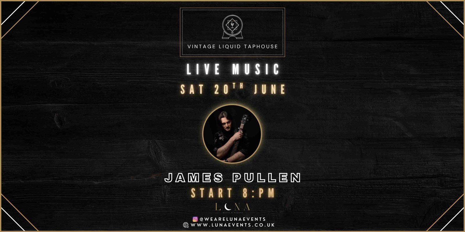James Pullen Live Music – Burntwood at Vintage Liquid Taphouse in Burntwood